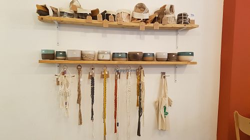 Small shop items bowls and jewellery at Eartha in Cardiff