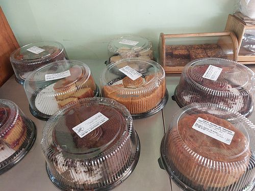 Vegan cakes at Saludpan in Medellin