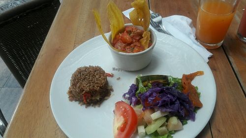 menú vegano del día  at Saludpan in Medellin
