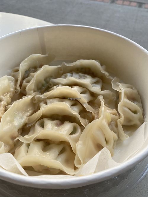 Steamed veg dumplings at O Dumpling Bar in Orange