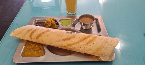 Vegan dosa platter at South Indian Dosa Mahal - Bloor/Landsdowne in Toronto