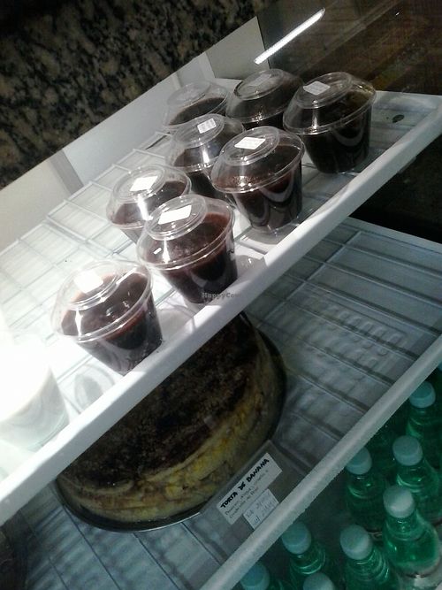 Pie, coconut manjar and sagu desserts. at Rio Vegetariano in Rio De Janeiro