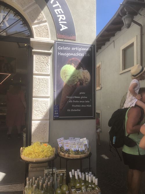 All fruit flavors are milk free + chocolate/orange flavor    at Pink Panther in Limone Sul Garda