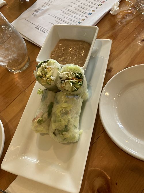 Fresh spring rolls! at Blossom & Cellar Door Craft Cavern in Hendersonville