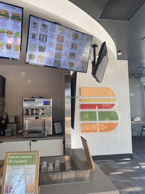 Interior w/Digital Menús  at Burger Patch - 65th St in Sacramento