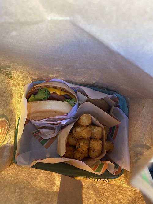 All Compostable/Recyclable To-Go Packaging  at Burger Patch - 65th St in Sacramento