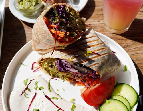 Falafel Wrap at Soya Comptoir Bio in Paris