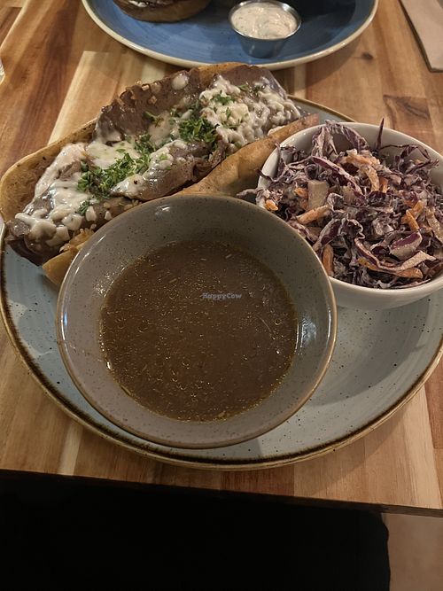 Beef dip   at Vegan Street in Calgary