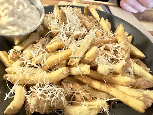 Vegan Parmesan fries  at Vegan Street in Calgary