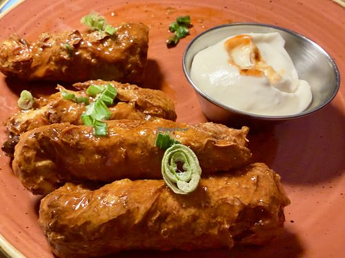 Vegan chicken wings  at Vegan Street in Calgary