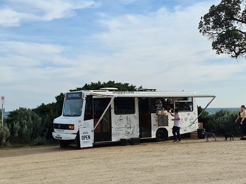 Distinctive bus at Bussy McBusface in Mount Martha