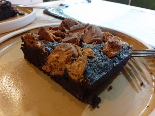 Biscoff brownie at Off the Ground Coffee in Middlesbrough