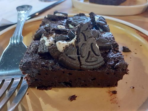 Oreo brownie at Off the Ground Coffee in Middlesbrough