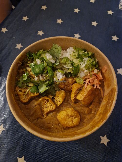 Tofu curry (we had eaten some of it already) at Kineya Mugimaru in North London