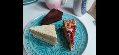 Different cakes at The Sweet Vegan in Nuremberg