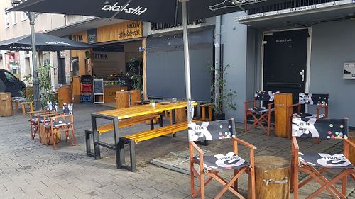 Outside at The Sweet Vegan in Nuremberg