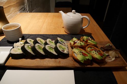 Vegan set at Green Sushi in Copenhagen