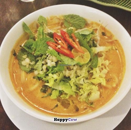 laksa jahor  at Permai Village Cafe Vegetarian Delights in Penang