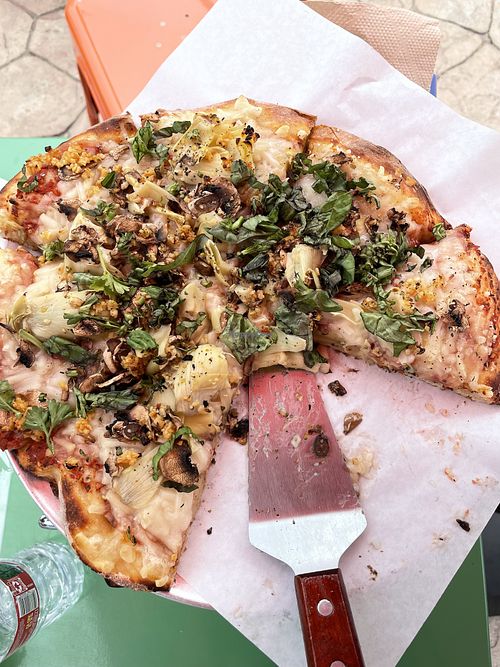 Veggie Marinara at Nicos Sicilia Pizza in Half Moon Bay