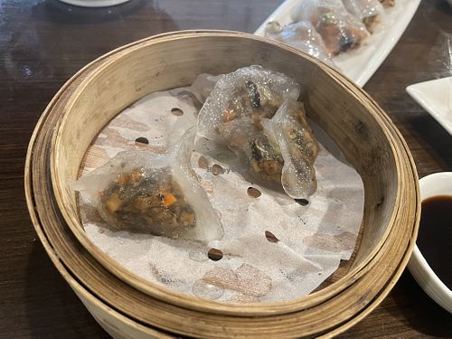 Truffle and mushroom dumpling!  at Veggie Kingdom 緻素坊 in Kowloon