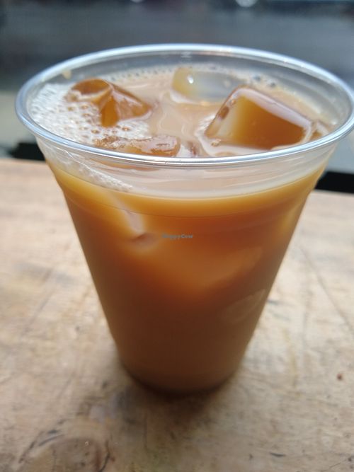 Chai latte at Grindcore House in Philadelphia