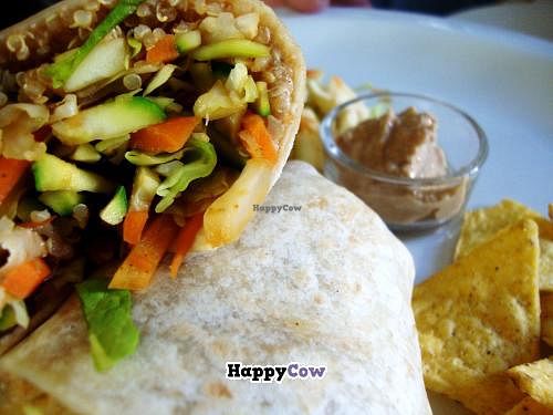 vegan wrap at Zoe Food in Trieste