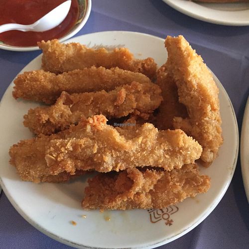 spare ribs  at New Harmony Vegetarian Restaurant in Philadelphia