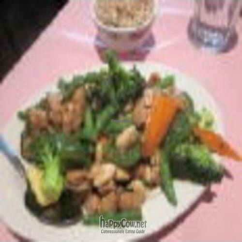 Kung Pao Chicken at New Harmony Vegetarian Restaurant in Philadelphia