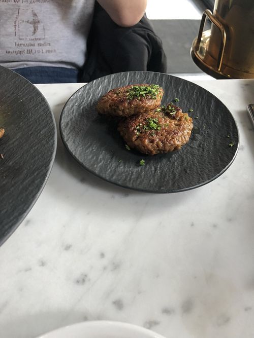 Vegan sausage   at Gaia & Loki in Jersey City