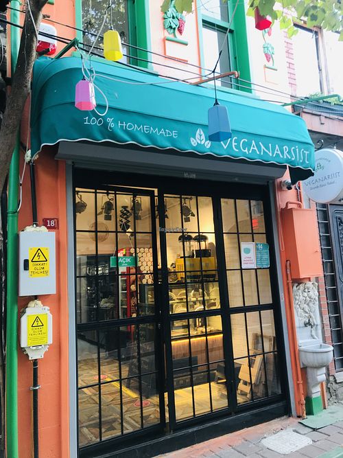 Outside at Veganarsist - Balat in Istanbul