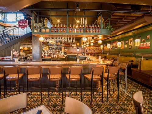 Remodeled bar / dining space at Café Benelux in Milwaukee