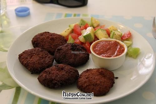Falafel plate at Govinda - Beyoglu in Istanbul