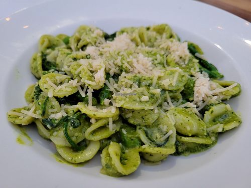 Pesto pasta at Margo's in Santa Monica