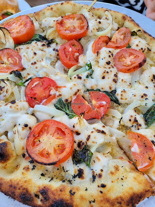 White pizza at Margo's in Santa Monica