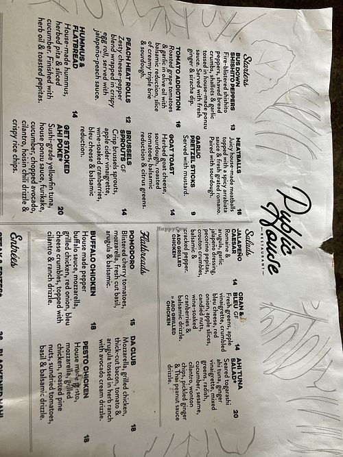 Few vegan options  at Public House in Temecula