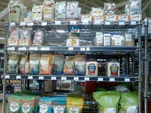 Shelf at Viva La Vegan Grocery Store in Rancho Cucamonga