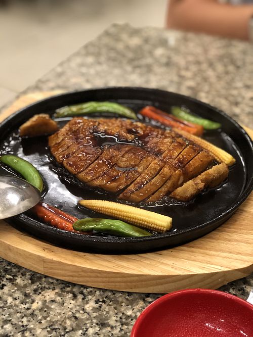 Vegan duck at Chijuya Restaurant - Jing Xin Health Food in Bangkok