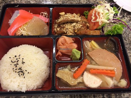 bento box  at Chijuya Restaurant - Jing Xin Health Food in Bangkok