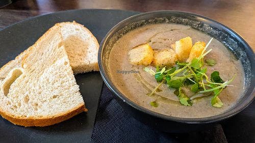 Mushroom soup at The Bay Horse Inn in Nelson