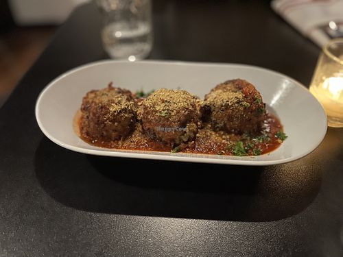 Vegan Mushroom Arancini  at The Owl House in Rochester
