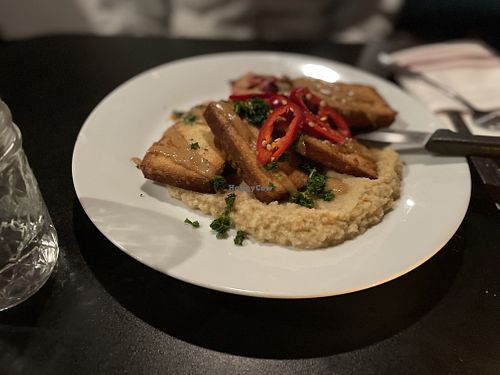 Vegan Tofu plate  at The Owl House in Rochester