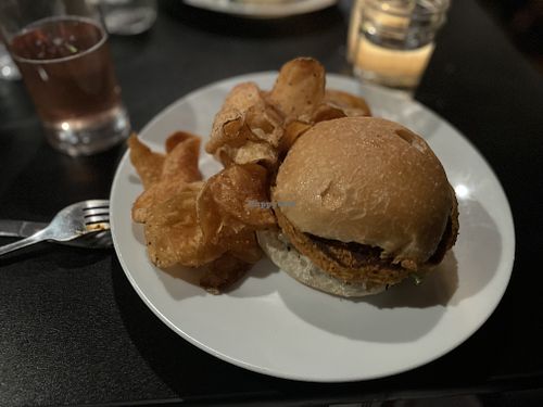 Vegan Chickpea Mediterranean Sandwich  at The Owl House in Rochester
