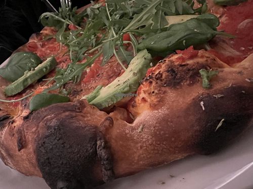 vegan pizza  at Bella Roma in Amsterdam