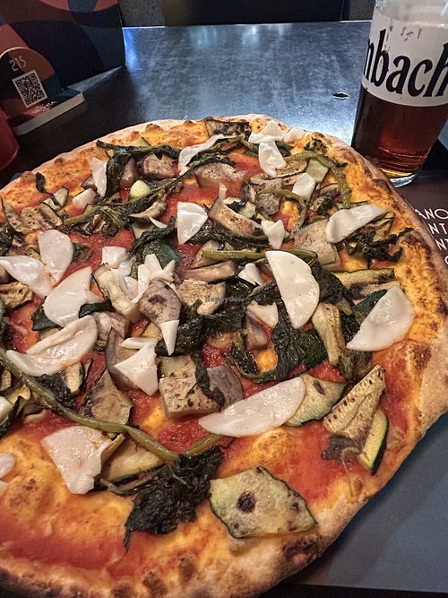 Vegan pizza   at Sbionta in Rimini