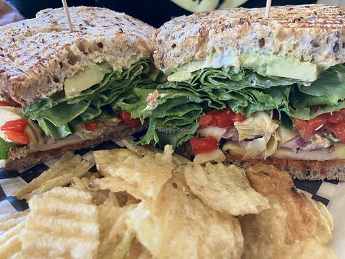 Veggie sandwich  at Black Bean Cafe in Gibsons