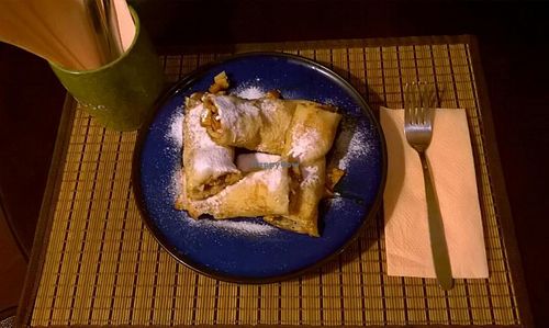 Sweet Pancakes - Vegetarian
Two sweet pancakes stuffed with apples, pesto dates and walnuts. at Veda House - Sofia in Sofia