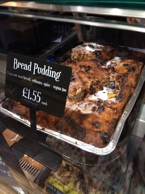 Bread pudding at Parsons Bakery in Ross-on-wye