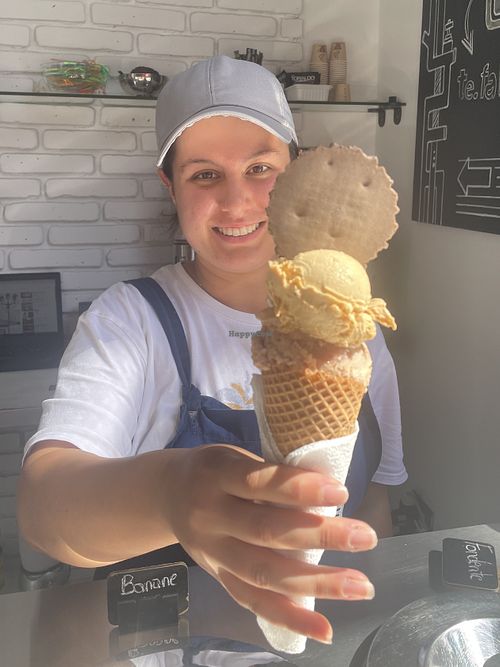 Salty caramel and fig  at Fabrika in Tirana