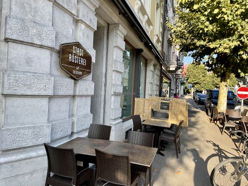 outside at Stadtrösterei in Solothurn