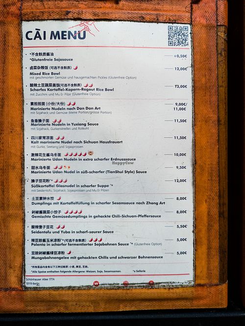 Menu at CÀI Kitchen Berlin at CÀI Kitchen Berlin in Berlin